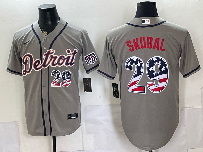 Men Detroit Tigers #29 Skubal grey Nike 2026 MLB Jersey 0715002